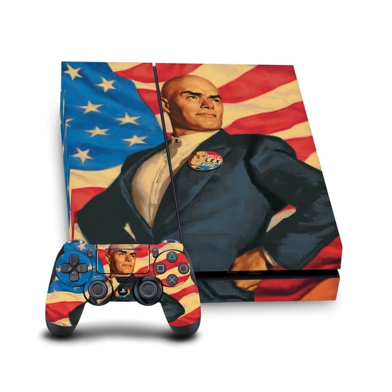 Head Case Designs Officially Licensed Superman DC Comics Logos And Comic Book Lex Luthor Vinyl Sticker Skin Decal Cover Compatible with Sony PS4 Console & Controller