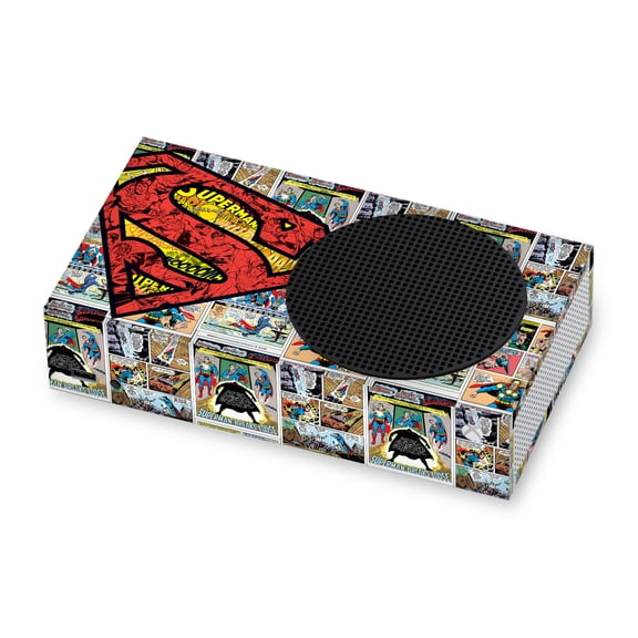 Head Case Designs Officially Licensed Superman DC Comics Logos And Comic Book Oversized Vinyl Sticker Skin Decal Cover Compatible with Microsoft Xbox Series S Console