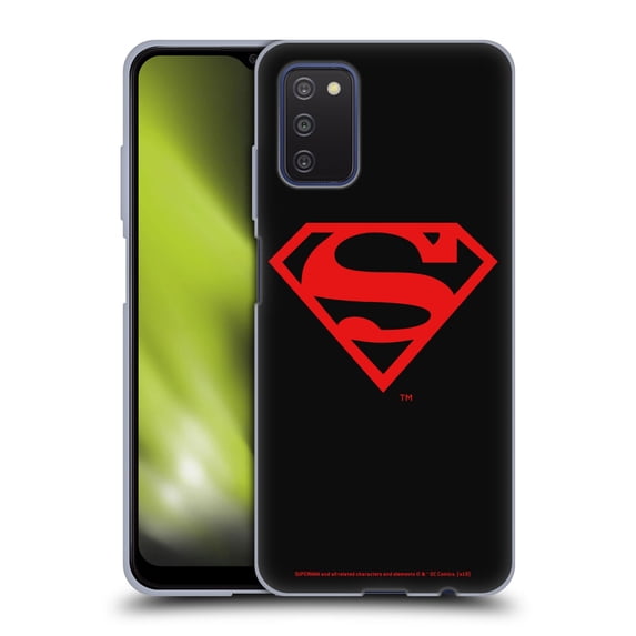 Head Case Designs Officially Licensed Superman DC Comics Logos Black And Red Soft Gel Case Compatible with Samsung Galaxy A03s (2021)