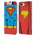 thumbnail image 1 of Head Case Designs Officially Licensed Superman DC Comics Logos Classic Costume Leather Book Wallet Case Cover Compatible with Apple iPhone 7 Plus / iPhone 8 Plus, 1 of 6
