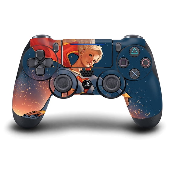 Head Case Designs Officially Licensed Superman DC Comics Logos And Comic Book Supergirl Vinyl Sticker Skin Decal Cover Compatible with Sony DualShock 4 Controller