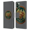 thumbnail image 1 of Head Case Designs Officially Licensed Superman DC Comics Logos Distressed Badge Leather Book Wallet Case Cover Compatible with Apple iPhone 11 Pro Max, 1 of 6