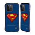 thumbnail image 1 of Head Case Designs Officially Licensed Superman DC Comics Logos Distressed Look Hybrid Case Compatible with Apple iPhone 15 Pro Max, 1 of 7