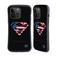 thumbnail image 1 of Head Case Designs Officially Licensed Superman DC Comics Logos U.S. Flag 2 Hybrid Case Compatible with Apple iPhone 15 Pro Max, 1 of 7