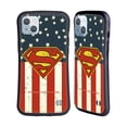 thumbnail image 1 of Head Case Designs Officially Licensed Superman DC Comics Logos U.S. Flag Hybrid Case Compatible with Apple iPhone 14 Plus, 1 of 7