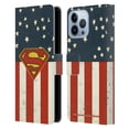 thumbnail image 1 of Head Case Designs Officially Licensed Superman DC Comics Logos U.S. Flag Leather Book Wallet Case Cover Compatible with Apple iPhone 13 Pro Max, 1 of 6