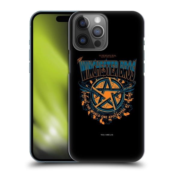 Head Case Designs Officially Licensed Supernatural Graphic Apocalypse Hard Back Case Compatible with Apple iPhone 14 Pro Max