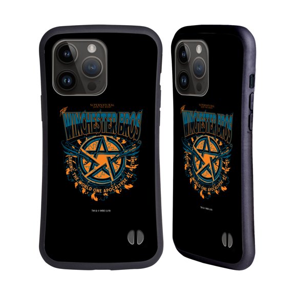 Head Case Designs Officially Licensed Supernatural Graphic Apocalypse Hybrid Case Compatible with Apple iPhone 15 Pro Max