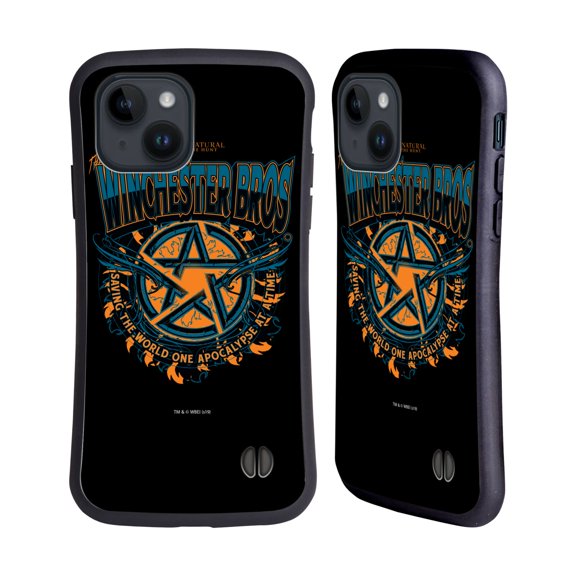 Head Case Designs Officially Licensed Supernatural Graphic Apocalypse Hybrid Case Compatible with Apple iPhone 15