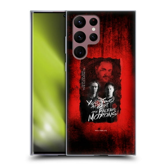Head Case Designs Officially Licensed Supernatural Graphic Castiel Soft Gel Case Compatible with Samsung Galaxy S22 Ultra 5G