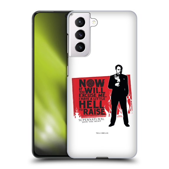 Head Case Designs Officially Licensed Supernatural Graphic Sam, Dean & Castiel Hard Back Case Compatible with Samsung Galaxy S21 5G
