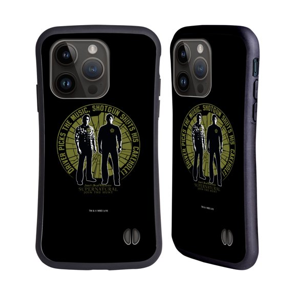 Head Case Designs Officially Licensed Supernatural Graphic Sam & Dean Hybrid Case Compatible with Apple iPhone 15 Pro