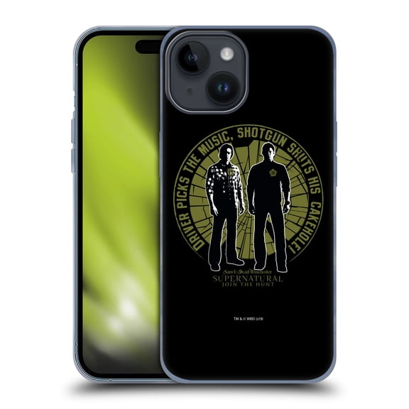 Head Case Designs Officially Licensed Supernatural Graphic Sam & Dean Soft Gel Case Compatible with Apple iPhone 15