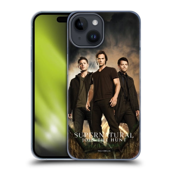 Head Case Designs Officially Licensed Supernatural Key Art Sam, Dean & Castiel 2 Hard Back Case Compatible with Apple iPhone 15