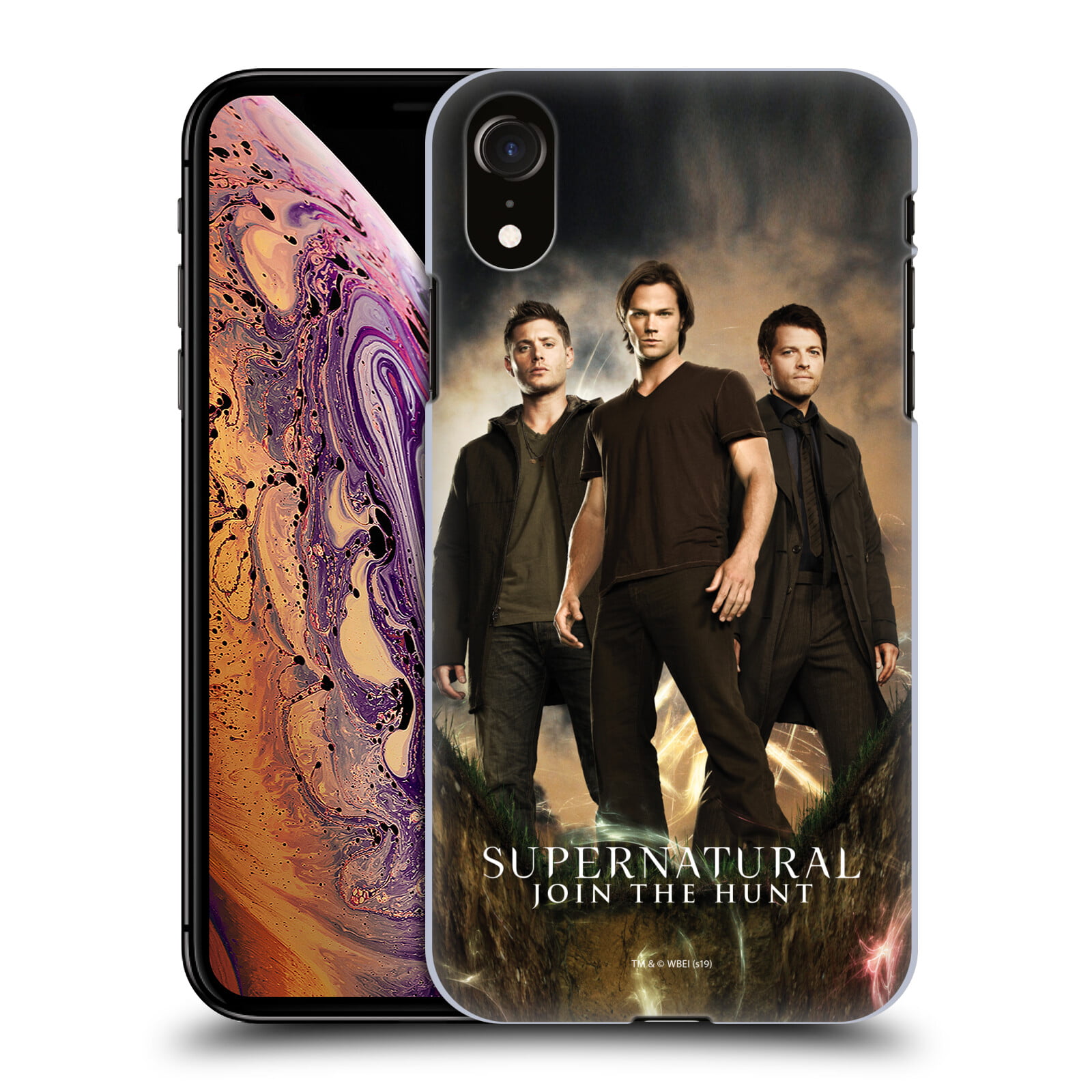 Head Case Designs Officially Licensed Supernatural Key Art Sam, Dean &  Castiel 2 Hard Back Case Compatible with Apple iPhone XR 
