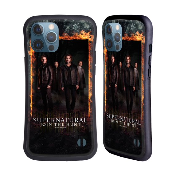 Head Case Designs Officially Licensed Supernatural Key Art Sam, Dean, Castiel & Crowley Hybrid Case Compatible with Apple iPhone 12 Pro Max