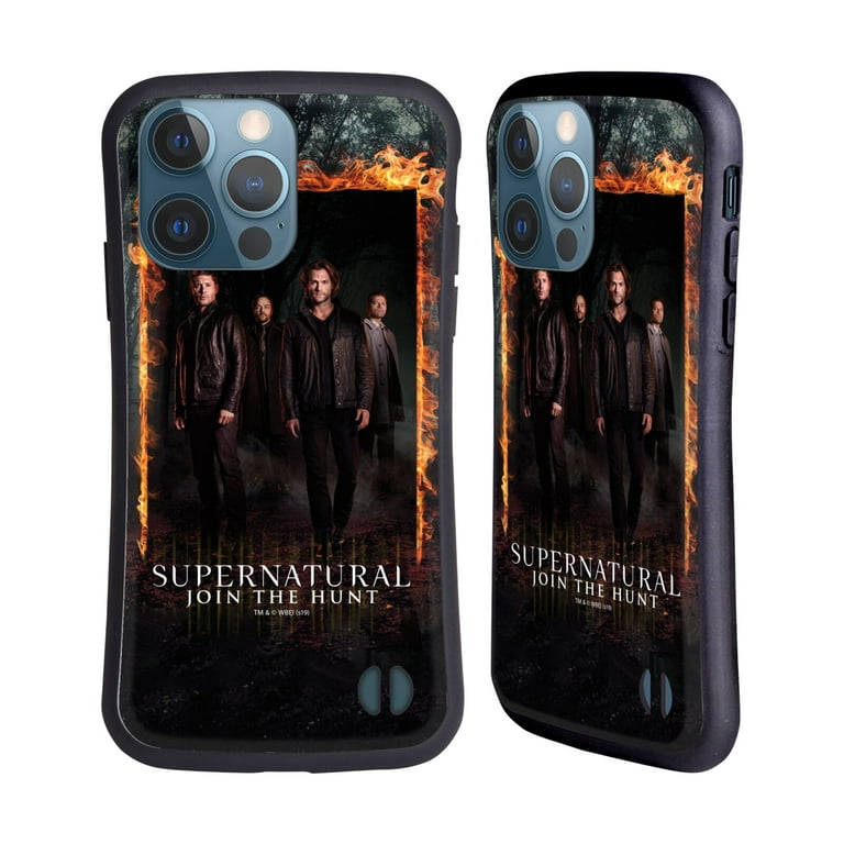Head Case Designs Officially Licensed Supernatural Key Art Sam, Dean,  Castiel & Crowley Hybrid Case Compatible with Apple iPhone 13 Pro 