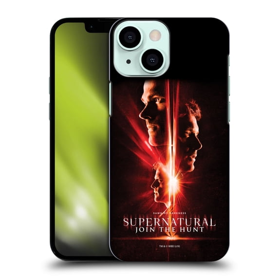 Head Case Designs Officially Licensed Supernatural Key Art Sam, Dean & Castiel Hard Back Case Compatible with Apple iPhone 13 Mini