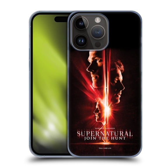 Head Case Designs Officially Licensed Supernatural Key Art Sam, Dean & Castiel Hard Back Case Compatible with Apple iPhone 15 Pro Max