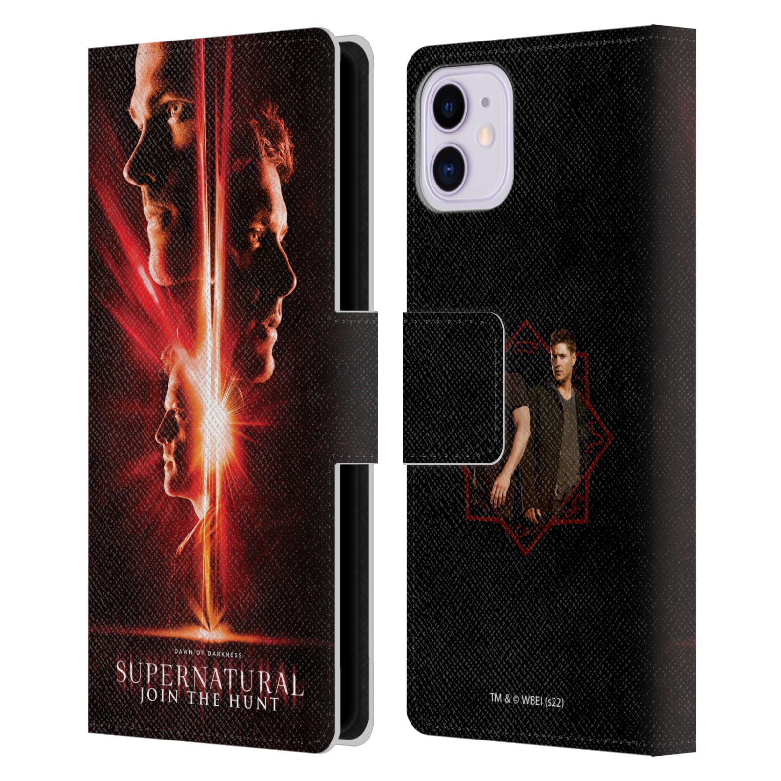 Head Case Designs Officially Licensed Supernatural Key Art Sam, Dean &  Castiel Leather Book Wallet Case Cover Compatible with Apple iPhone 11 