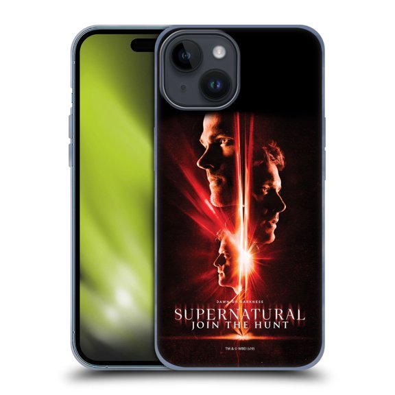 Head Case Designs Officially Licensed Supernatural Key Art Sam, Dean & Castiel Soft Gel Case Compatible with Apple iPhone 15