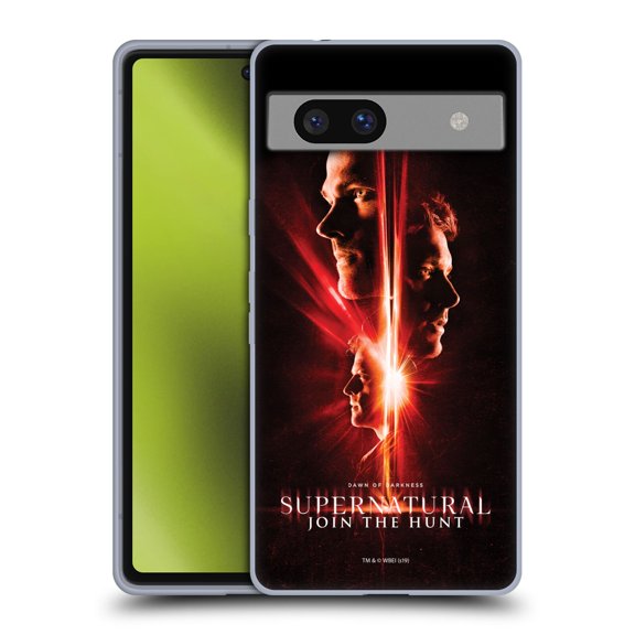 Head Case Designs Officially Licensed Supernatural Key Art Sam, Dean & Castiel Soft Gel Case Compatible with Google Pixel 7a