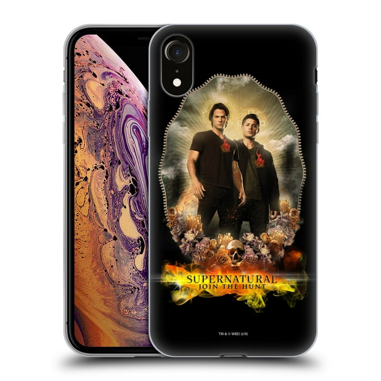 Head Case Designs Officially Licensed Supernatural Vectors Dean & Sam Halo  Soft Gel Case Compatible with Apple iPhone XR 