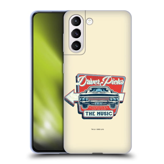 Head Case Designs Officially Licensed Supernatural Vectors Driver Picks Soft Gel Case Compatible with Samsung Galaxy S21+ 5G