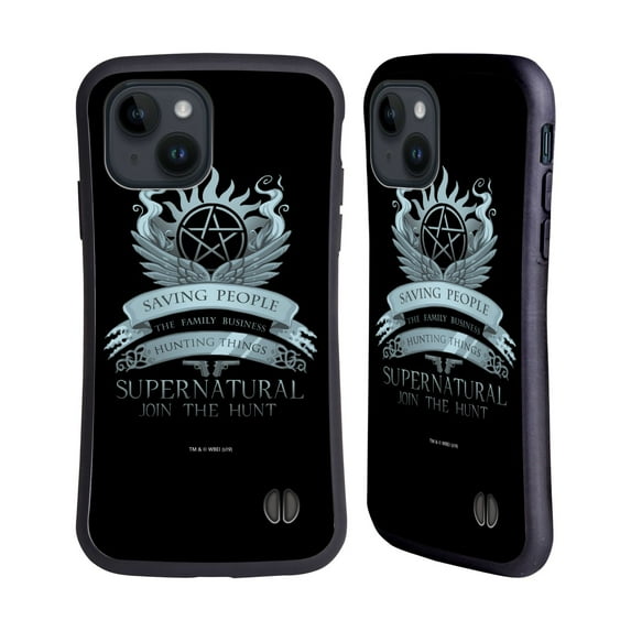 Head Case Designs Officially Licensed Supernatural Vectors Saving People Logo Hybrid Case Compatible with Apple iPhone 15