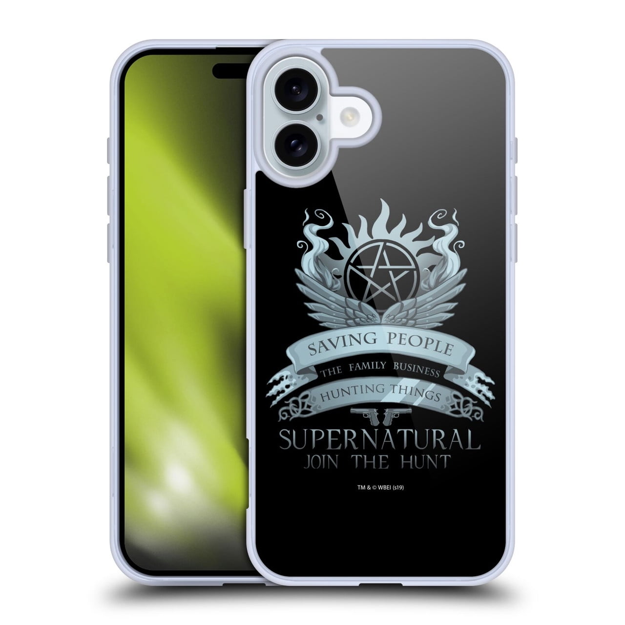 Head Case Designs Supernatural Vectors Saving People Logo Soft Gel Case for Apple iPhone 16 Plus