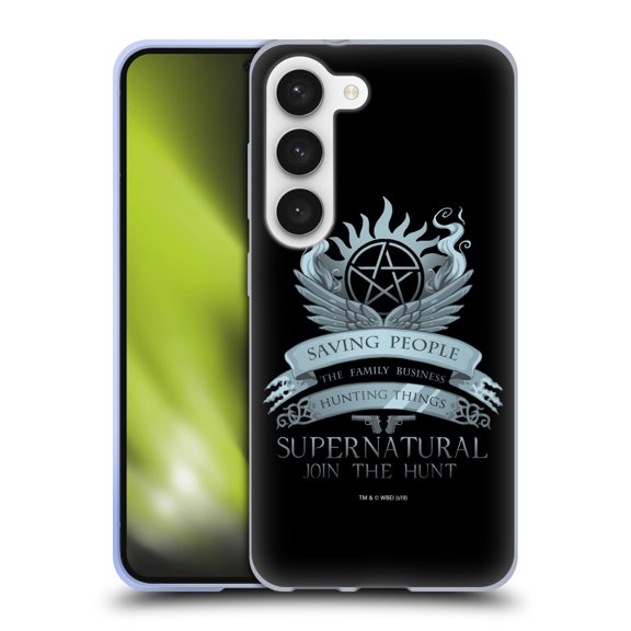 Head Case Designs Officially Licensed Supernatural Vectors Saving People Logo Soft Gel Case Compatible with Samsung Galaxy S23 5G