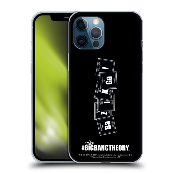 Head Case Designs Officially Licensed The Big Bang Theory Bazinga Elements Soft Gel Case Compatible with Apple iPhone 12 Pro Max