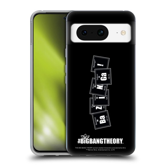 Head Case Designs Officially Licensed The Big Bang Theory Bazinga Elements Soft Gel Case Compatible with Google Pixel 8