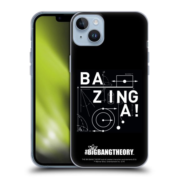 Head Case Designs Officially Licensed The Big Bang Theory Bazinga Physics Soft Gel Case Compatible with Apple iPhone 14 Plus