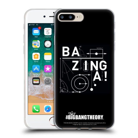 Head Case Designs Officially Licensed The Big Bang Theory Bazinga Physics Soft Gel Case Compatible with Apple iPhone 7 Plus / iPhone 8 Plus