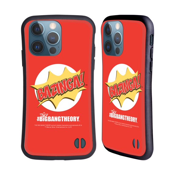 Head Case Designs Officially Licensed The Big Bang Theory Bazinga Pop Art Hybrid Case Compatible with Apple iPhone 13 Pro