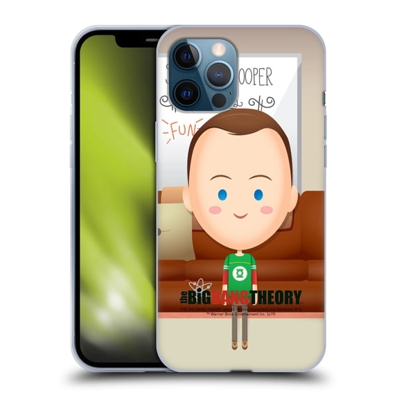 Head Case Designs Officially Licensed The Big Bang Theory Character Art Sheldon Soft Gel Case Compatible with Apple iPhone 12 Pro Max