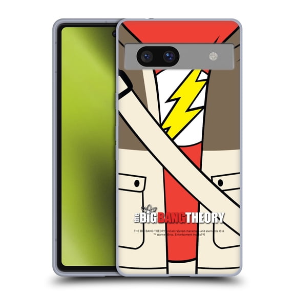 Head Case Designs Officially Licensed The Big Bang Theory Iconic Shirts Sheldon Soft Gel Case Compatible with Google Pixel 7a