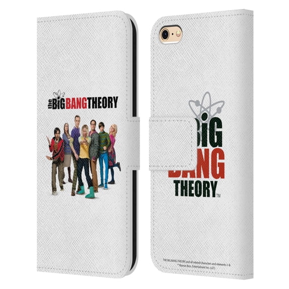 Head Case Designs Officially Licensed The Big Bang Theory Key Art Season 10 Leather Book Wallet Case Cover Compatible with Apple iPhone 6 / iPhone 6s