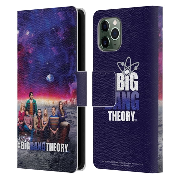 Head Case Designs Officially Licensed The Big Bang Theory Key Art Season 11 A Leather Book Wallet Case Cover Compatible with Apple iPhone 11 Pro