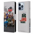 thumbnail image 1 of Head Case Designs Officially Licensed The Big Bang Theory Key Art Season 3 Leather Book Wallet Case Cover Compatible with Apple iPhone 13 Pro, 1 of 6
