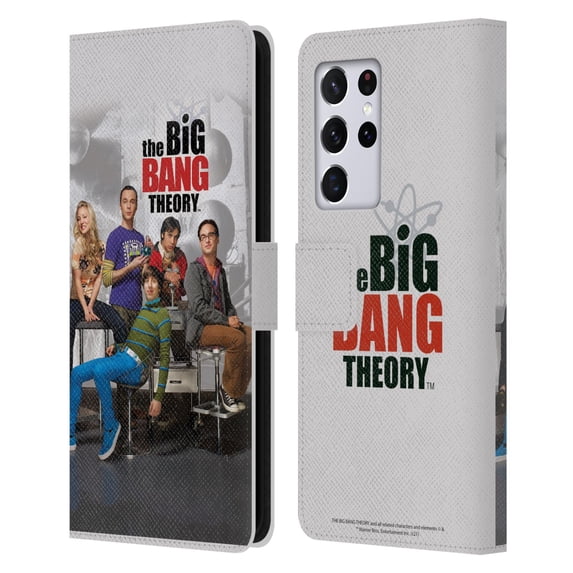 Head Case Designs Officially Licensed The Big Bang Theory Key Art Season 3 Leather Book Wallet Case Cover Compatible with Samsung Galaxy S21 Ultra 5G