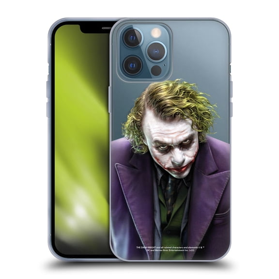 Head Case Designs Officially Licensed The Dark Knight Character Art Joker Soft Gel Case Compatible with Apple iPhone 13 Pro Max