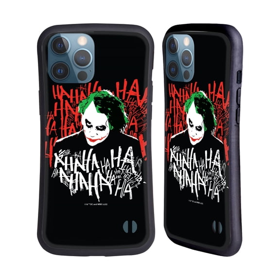 Head Case Designs Officially Licensed The Dark Knight Graphics Joker Laugh Hybrid Case Compatible with Apple iPhone 13 Pro Max