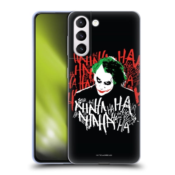 Head Case Designs Officially Licensed The Dark Knight Graphics Joker Laugh Soft Gel Case Compatible with Samsung Galaxy S21+ 5G