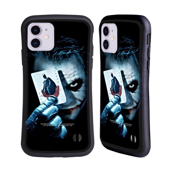 Head Case Designs Officially Licensed The Dark Knight Key Art Joker Card Hybrid Case Compatible with Apple iPhone 11
