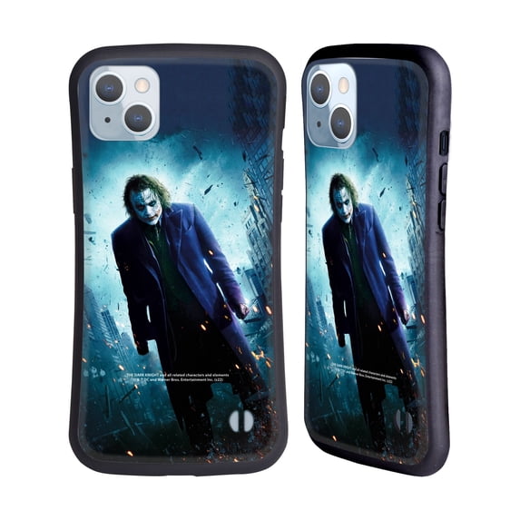 Head Case Designs Officially Licensed The Dark Knight Key Art Joker Poster Hybrid Case Compatible with Apple iPhone 14 Plus