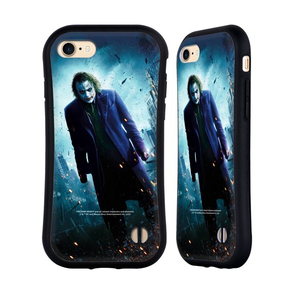 Head Case Designs Officially Licensed The Dark Knight Key Art Joker Poster Hybrid Case Compatible with Apple iPhone 7 / 8 / SE 2020 & 2022