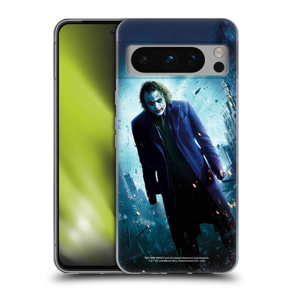 Head Case Designs Officially Licensed The Dark Knight Key Art Joker Poster Soft Gel Case Compatible with Google Pixel 8 Pro
