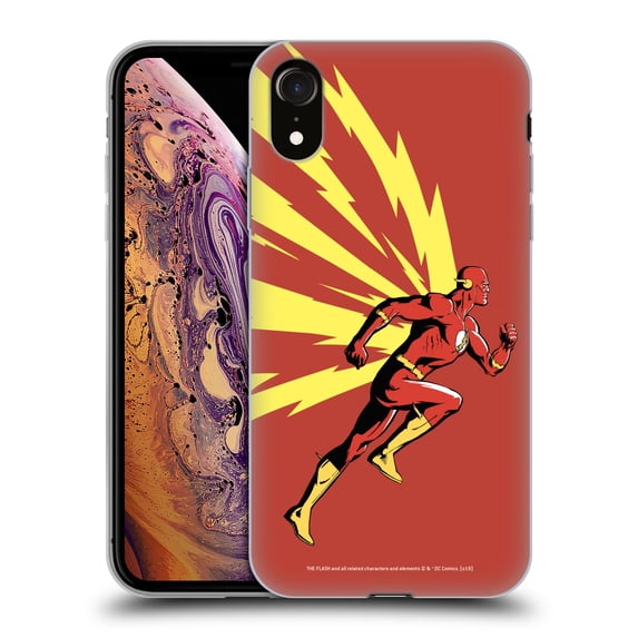 Head Case Designs Officially Licensed The Flash DC Comics Fast Fashion Running Soft Gel Case Compatible with Apple iPhone XR